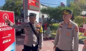 Antrean Panjang, Kapolresta Banda Aceh Cek Kendala di SPBU