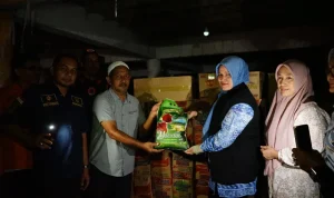 Mukarramah Fadhlullah, Istri Wagub Aceh, Salurkan Bantuan Banjir dan Bertemu Langsung Keuchik Hamdani di Peudada