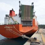 Pelabuhan Malahayati Tutup Akhir Tahun 2025 Secara Spektakuler, Sandar Perdana MV HARMONI MAS 8
