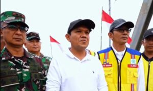 Wagub Fadhlullah Tinjau Jembatan Bailey Kuta Blang, Progres Capai 98 Persen
