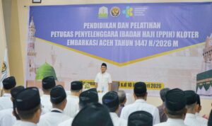 Wagub Aceh Buka Diklat PPIH Kloter Embarkasi Aceh Tahun 1447 H/2026 M