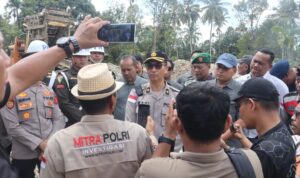 Polres Bersama TNI dan Pemda Tindak Tambang Ilegal di Beutong