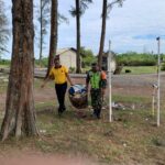 Sambut Ramadhan 1447 H, Personel Gabungan Bersihkan Masjid dan Pantai di Nagan Raya