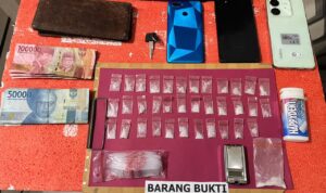 Satresnarkoba Polres Nagan Raya Amankan 36 Paket Sabu Siap Edar di Kecamatan Kuala