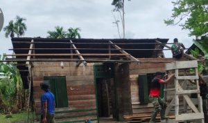 Wujud Nyata Kemanunggalan, Keuchik Ujong Blang Apresiasi Program Rehab RTLH TMMD Ke-127