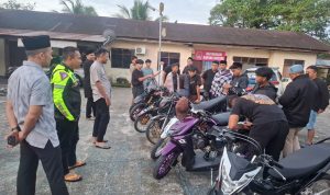 Respons Cepat Keluhan Masyarakat, Satlantas Polres Nagan Raya Amankan 24 Unit Sepeda Motor Knalpot Brong
