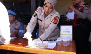 Komitmen Bersih Narkoba, Sipropam Polresta Banda Aceh Gelar Cek Urine Mendadak bagi Personel