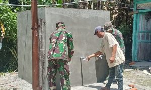 TMMD ke-127 Nagan Raya Kebut Pembangunan 5 Bak Penampung Air Bersih di Desa Ujung Blang