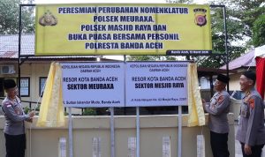 Perkuat Pelayanan Publik, Wakapolda Aceh Resmikan Perubahan Nomenklatur Dua Polsek di Banda Aceh