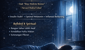 PUASA DAN KUALITAS TIDUR: Ritme Tubuh Lebih Teratur, Istirahat Lebih Berkualitas