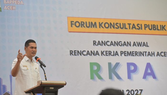Sekda Aceh Buka Forum Konsultasi Publik RKPA 2027, Tekankan Pembangunan Tangguh Pascabencana