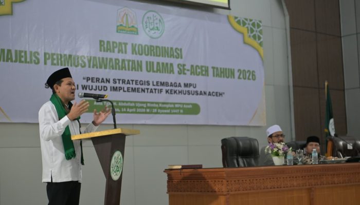Buka Rakor MPU se-Aceh 2026, Wagub Fadhlullah: Ulama Penjaga Moral dan Stabilitas Sosial