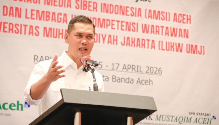 Buka UKW dan Seminar AMSI 2026, Sekda Aceh Dorong Kebangkitan Ekosistem Media Pascabencana