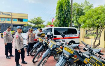 Pastikan Keamanan May Day, Polresta Banda Aceh Gelar Apel Sarpras dan Siapkan 300 Personel