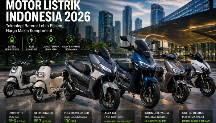 Akselerasi Kendaraan Listrik 2026: Dominasi Baterai Efisien dan Harga yang Semakin Kompetitif