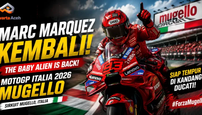 Marc Marquez Kembali di MotoGP Italia 2026, Ungkap Lengan Tiba-tiba Lemas