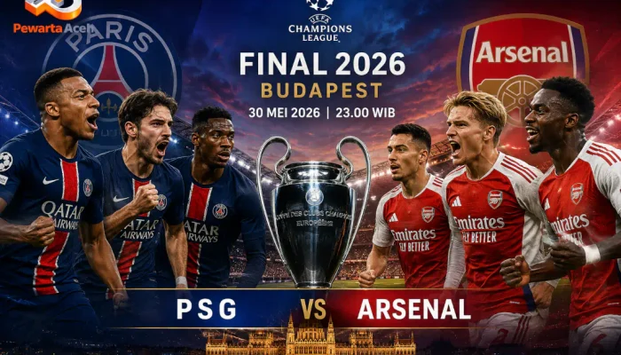 Final Liga Champions: Susunan Pemain Resmi PSG vs Arsenal