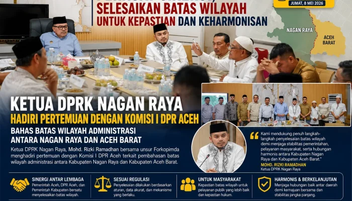 Tuntaskan Sengketa, DPRK Nagan Raya dan DPR Aceh Sinkronkan Batas Wilayah