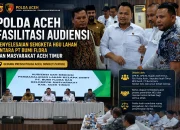 Polda Aceh Fasilitasi Audiensi Penyelesaian HGU Lahan PT Bumi Flora dengan Masyarakat Aceh Timur