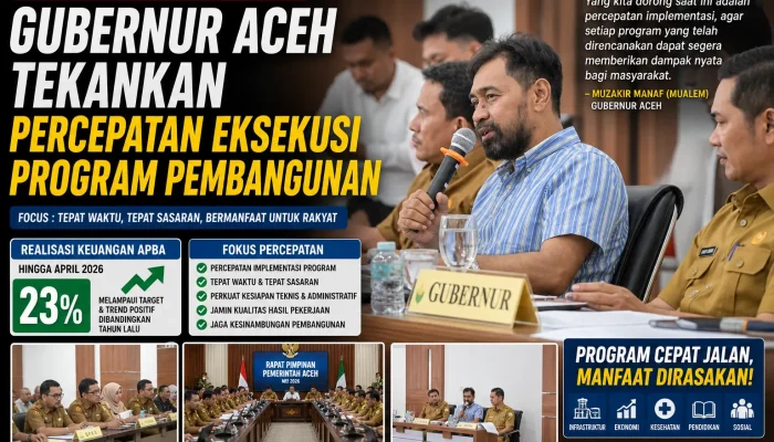 Realisasi APBA Lampaui Target, Gubernur Aceh Pacu Eksekusi Lapangan