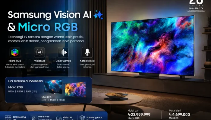 Samsung Hadirkan TV Micro RGB Pertama di Dunia dengan Vision AI