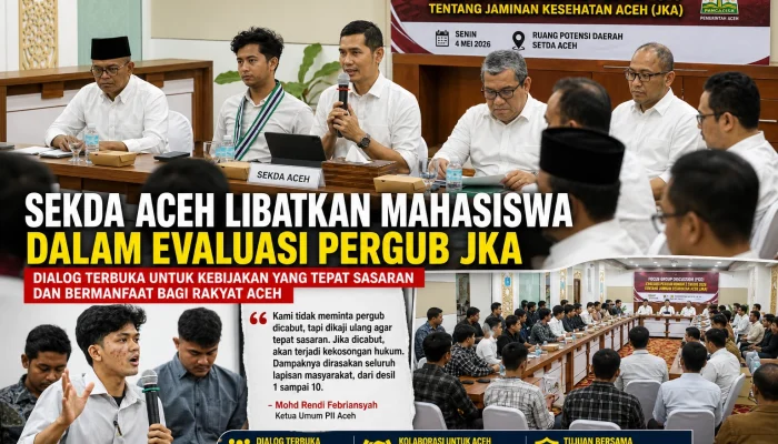 Sekda Aceh Libatkan Mahasiswa dalam Evaluasi Pergub JKA, Hindari Kekosongan Hukum