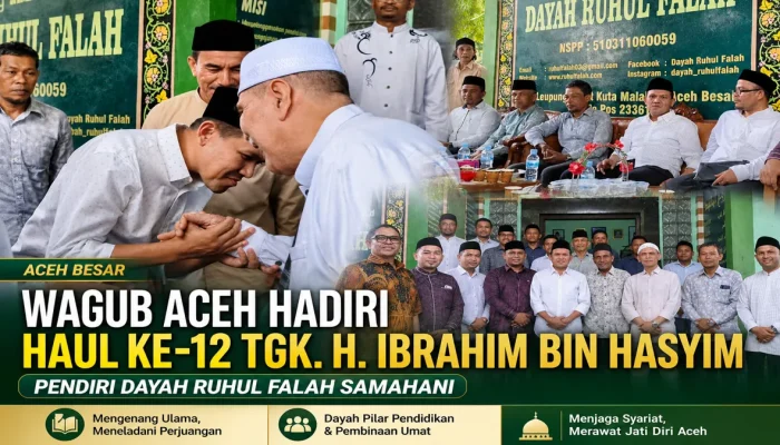 Hadiri Haul Ayah Samahani, Wagub Fadhlullah Ajak Masyarakat Teladani Perjuangan Ulama