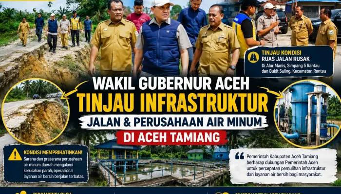 Wagub Aceh Instruksikan Percepatan Perbaikan Infrastruktur di Aceh Tamiang