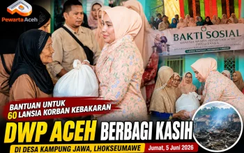 DWP Aceh Salurkan Bantuan untuk 60 Lansia Korban Kebakaran di Lhokseumawe