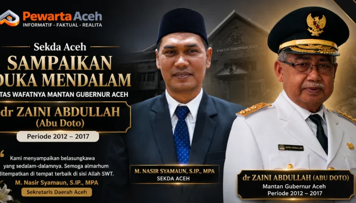 Sekda Aceh: Pengabdian dr Zaini Abdullah Menjadi Bagian Sejarah Aceh