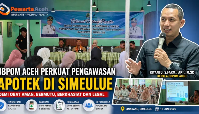BBPOM Aceh Kawal Mutu Obat hingga Pulau Simeulue Lewat Bimtek Apotek