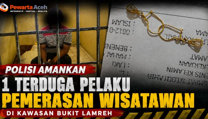 Polsek Mesjid Raya Tangkap Pelaku Pemerasan Wisatawan di Bukit Lamreh