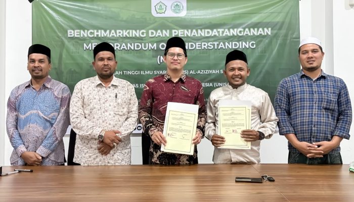 STIS Al-Aziziyah Sabang dan UNISAI Teken MoU, Perkuat Mutu Pendidikan Tinggi Islam