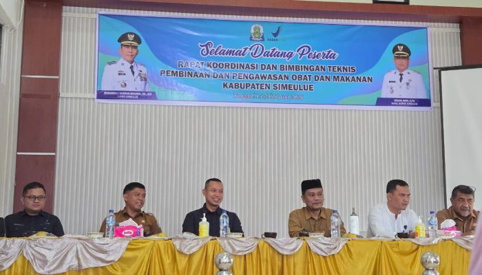 BBPOM Aceh Gandeng Pemkab Simeulue, Kawal Keamanan Obat hingga Produk UMKM Lokal