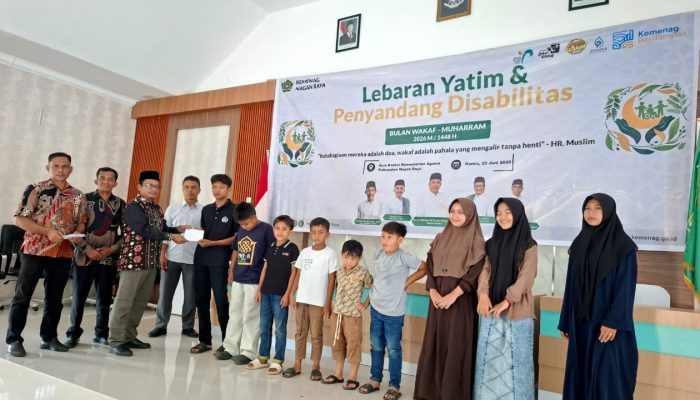 Kemenag Nagan Raya Santuni 500 Anak Yatim dan Penyandang Disabilitas