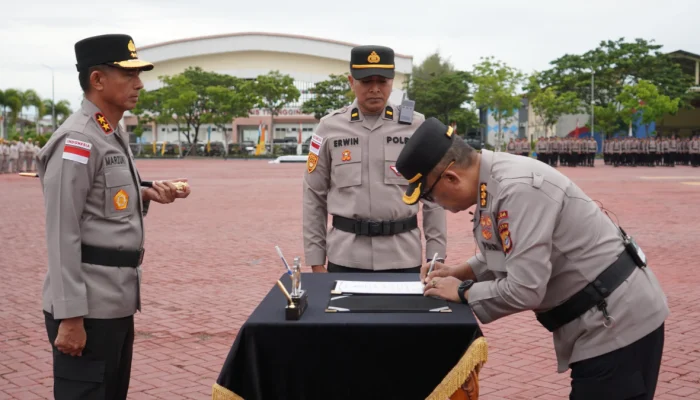 Jabatan Karorena Polda Aceh Diserahkan, Kapolda Sampaikan Pesan Jelang Purna Tugas