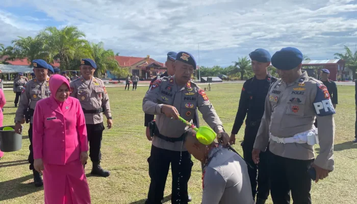 20 Personel Brimob Batalyon C Pelopor Polda Aceh Naik Pangkat di Nagan Raya
