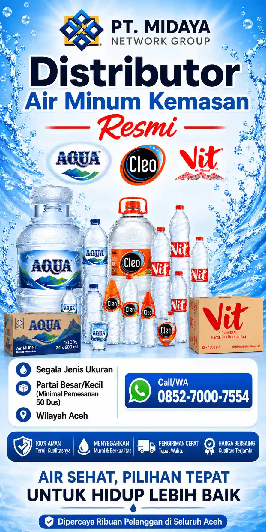  PT Midaya Network Group Distributor Air Minum Kemasan Resmi