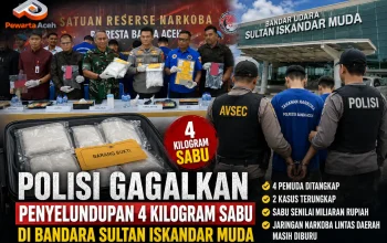 Empat Pemuda Ditangkap Usai Selundupkan 4 Kg Sabu di Bandara SIM
