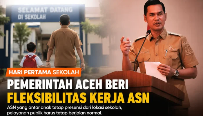 Pemerintah Aceh Beri Fleksibilitas Kerja ASN pada Hari Pertama Sekolah