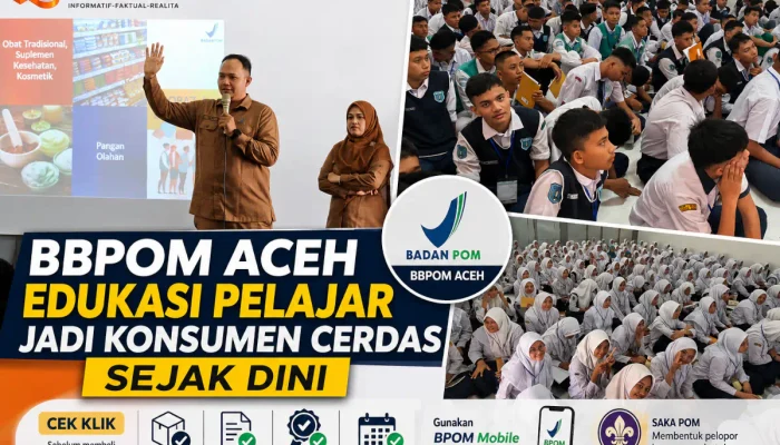 BBPOM Aceh Ajak 288 Pelajar SMAN 4 Jadi Konsumen Cerdas