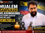 Gempa Kembar Venezuela, Mualem Sampaikan Belasungkawa