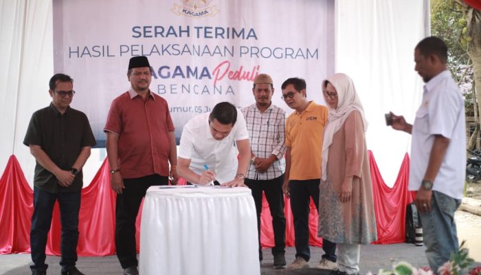 KAGAMA Serahkan 26 Huntara untuk Korban Bencana di Aceh Tamiang