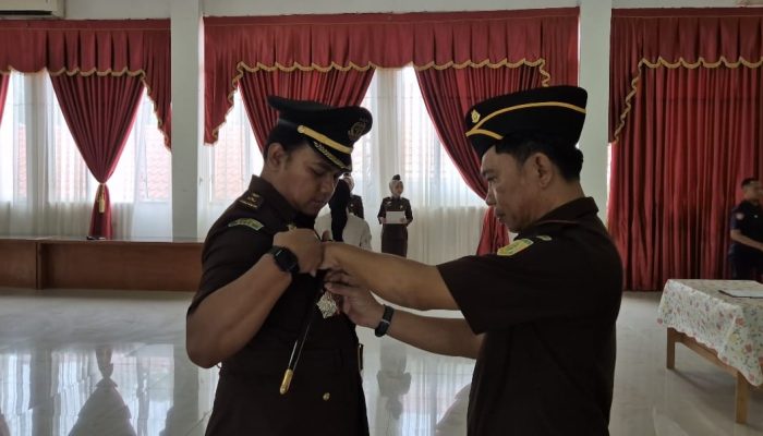 Rudi Hermawan Dilantik sebagai Kasi Pidum Kejari Nagan Raya