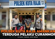 Polsek Kuta Raja Tangkap Terduga Pelaku Curanmor yang Kenal Korban