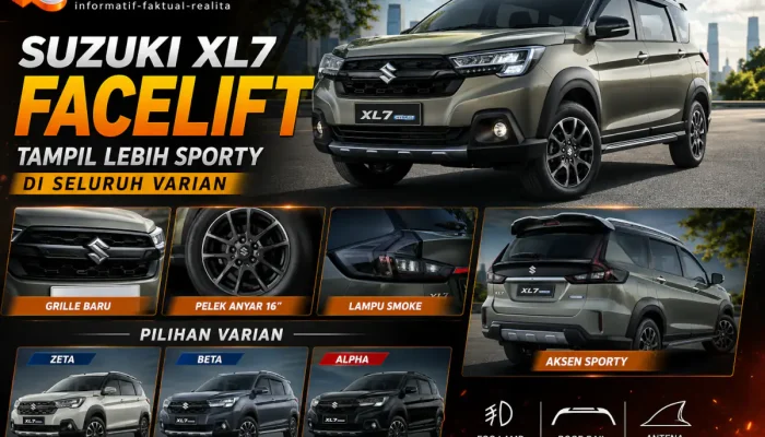Suzuki XL7 Tampil Baru Lewat Facelift, Alpha Makin Sporty