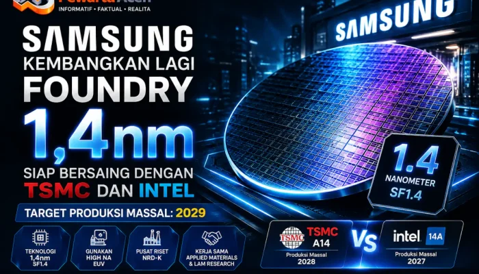 Samsung Hidupkan Lagi Proses 1,4nm, Siap Tantang TSMC dan Intel
