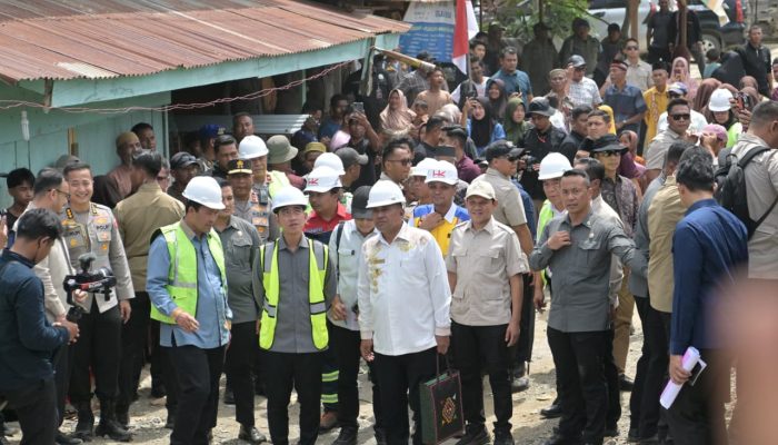 Didampingi Wagub, Wapres Gibran Tinjau Jembatan Lumut dan Kendawi
