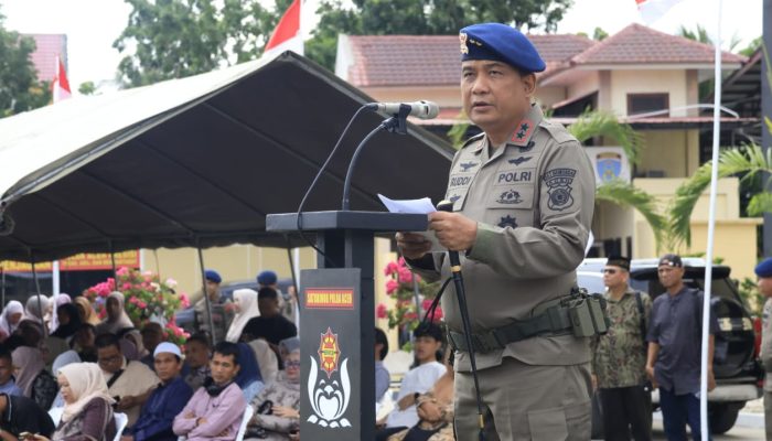 Kapolda Aceh Tutup Pembaretan 65 Bintara Remaja Brimob