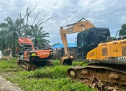 Polres Nagan Raya Amankan Dua Excavator dan Empat Terduga Tambang Ilegal